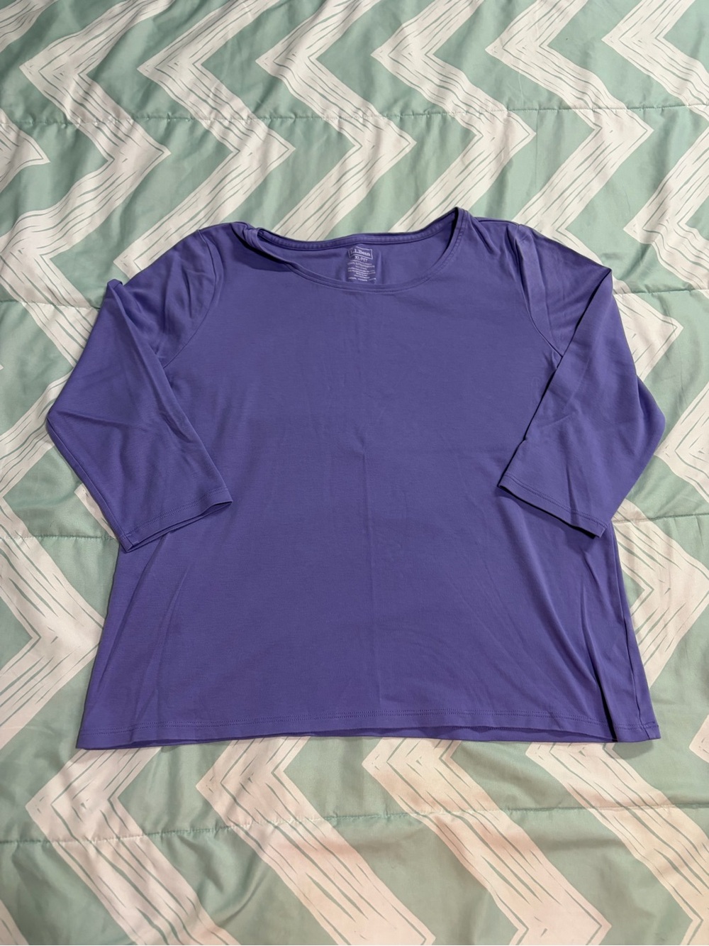 L.L. Bean Women's Petite Elbow-Sleeve T-Shirt